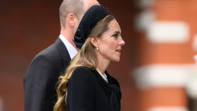 Catherine, Princess of Wales arrives for the funeral of Katharine, Duchess of Kent at Westminster Cathedral on September 16, 2025 in London, England. Katharine, Duchess of Kent was married to Prince Edward, Duke of Kent, the first cousin of Queen Elizabeth II. She died on September 4 at the age of 92 at Kensington Palace surrounded by her family. Having converted to Catholicism in 1994, her funeral takes place at Westminster Cathedral and is the first Catholic funeral to be held for a member of the royal family in modern British history. Her Royal Highness will be laid to rest at the Royal Burial Ground at Frogmore, Windsor.