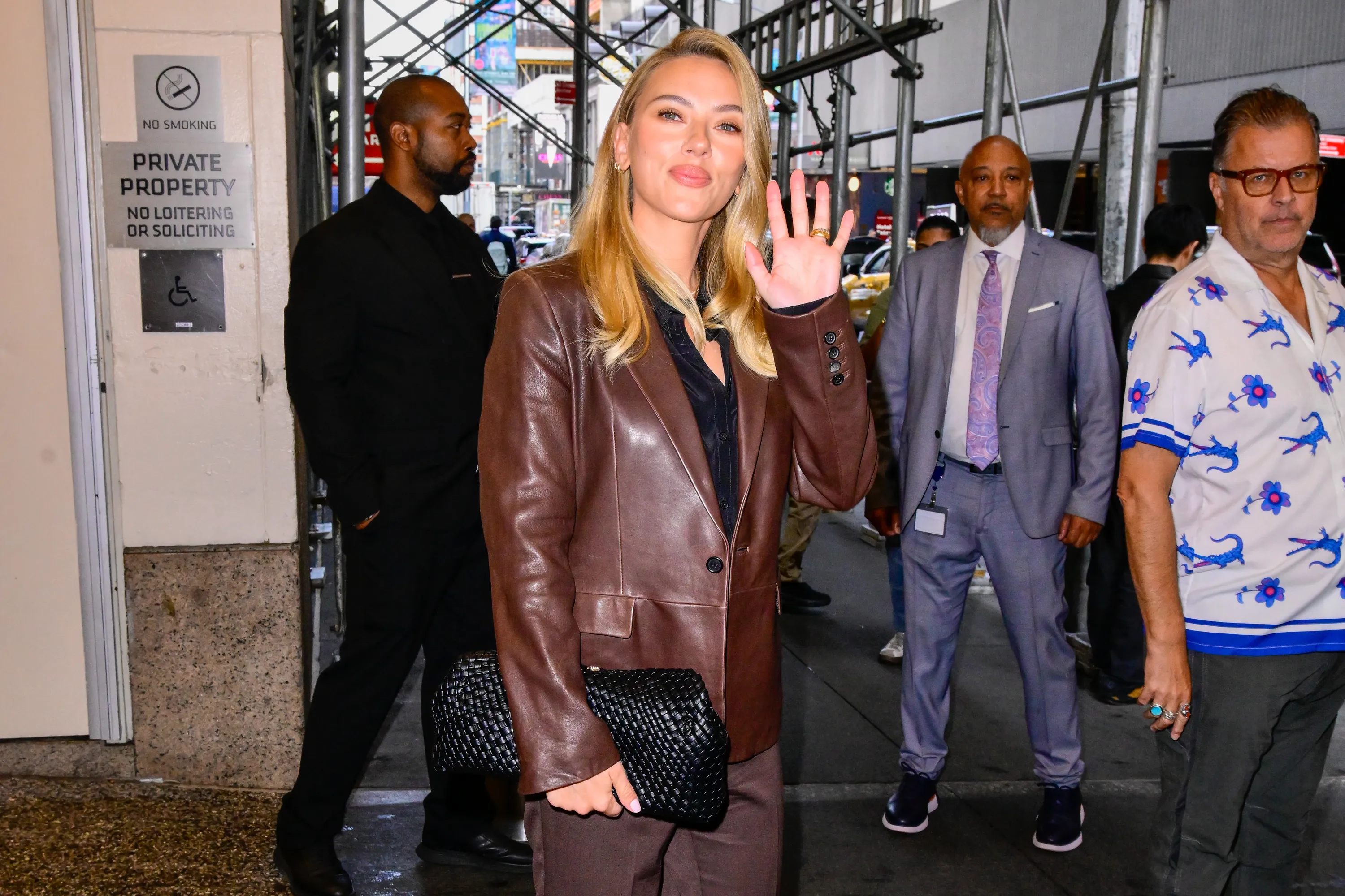 Scarlett Johansson is seen on September 23, 2025 in New York City.