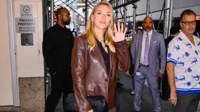 Scarlett Johansson is seen on September 23, 2025 in New York City.