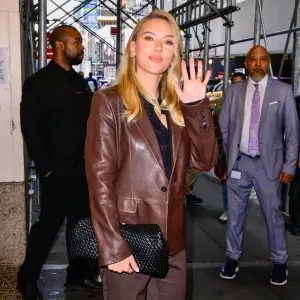 Scarlett Johansson is seen on September 23, 2025 in New York City.