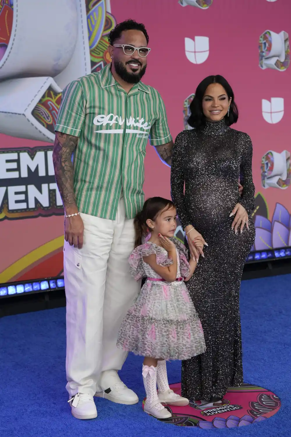 Raphy Pina, Natti Natasha y su peque&ntilde;a hija.