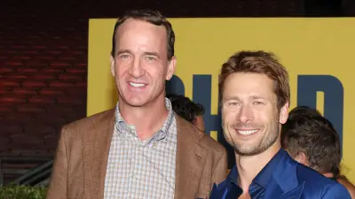 GettyImages-2237451078 Peyton Manning Glen Powell 2025