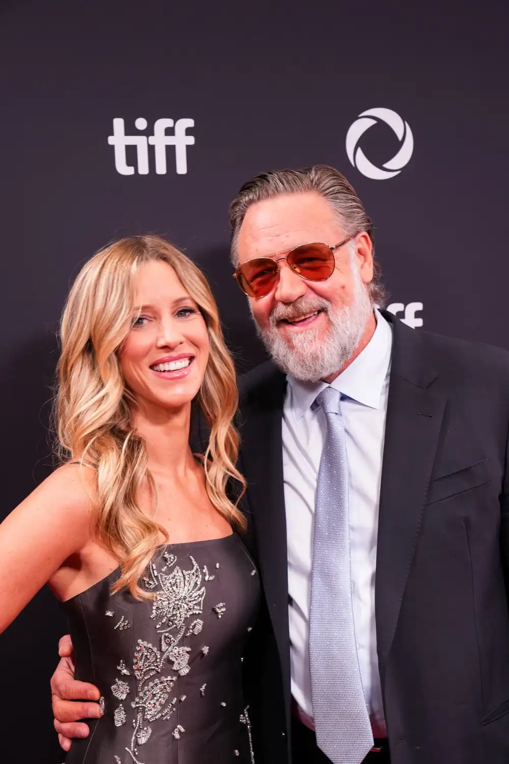 GettyImages2233679118 Russell Crowe Britney Theriot TIFF Red Carpet