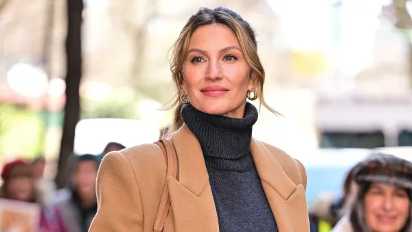 NEW YORK, NEW YORK - MARCH 21: Gisele Bundchen leaves ABC's "The View" on the Upper West Side on March 21, 2024 in New York City. (Photo by James Devaney/GC Images)