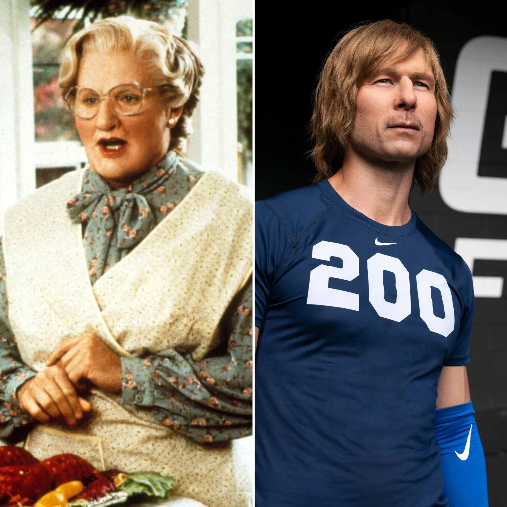 Glen Powell Clarifies Chad Powers Isn t Trying Dupe Mrs Doubtfire 004 Robin Williams