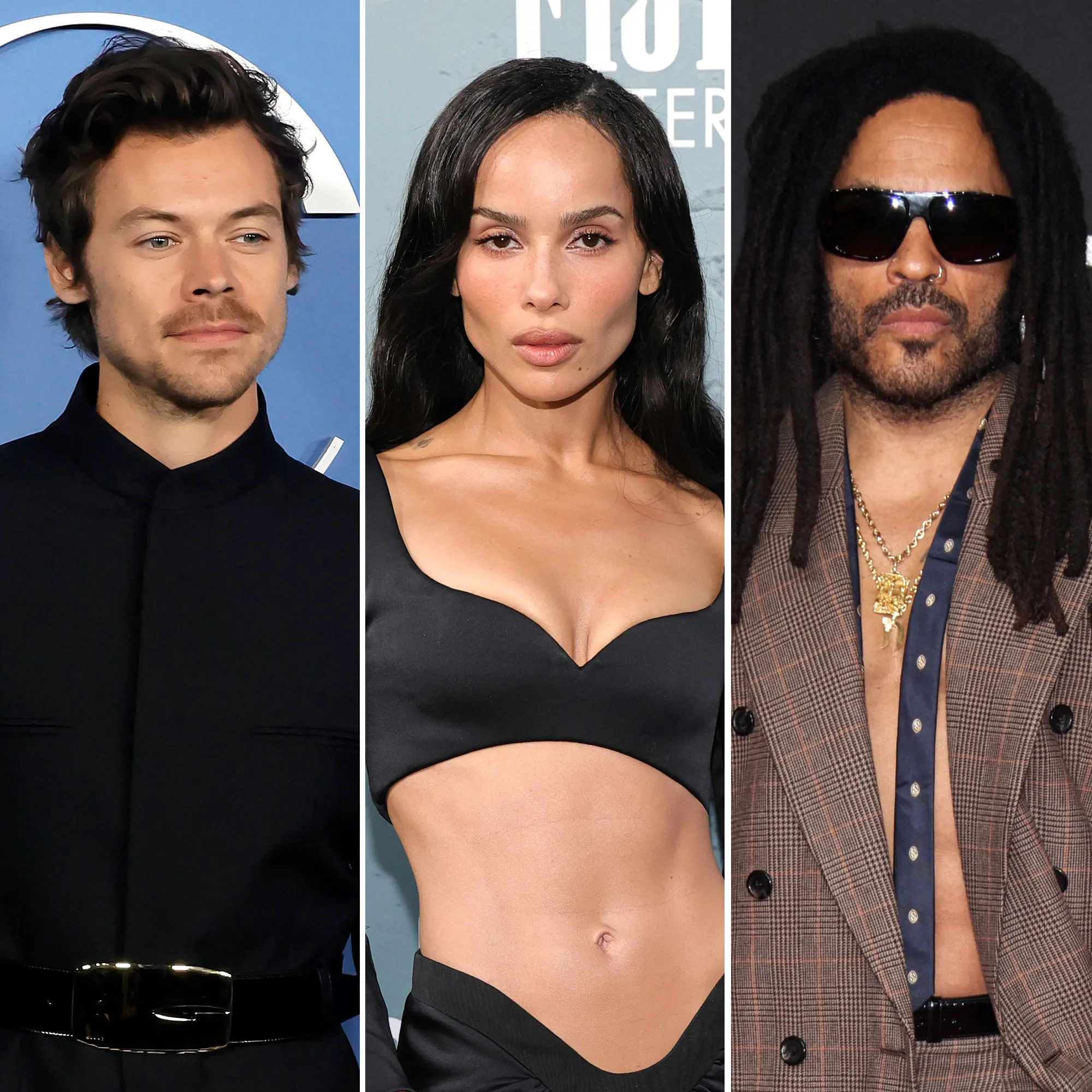 Harry Styles Gets Lunch With Zoe Kravitz and Her Dad Lenny Kravitz