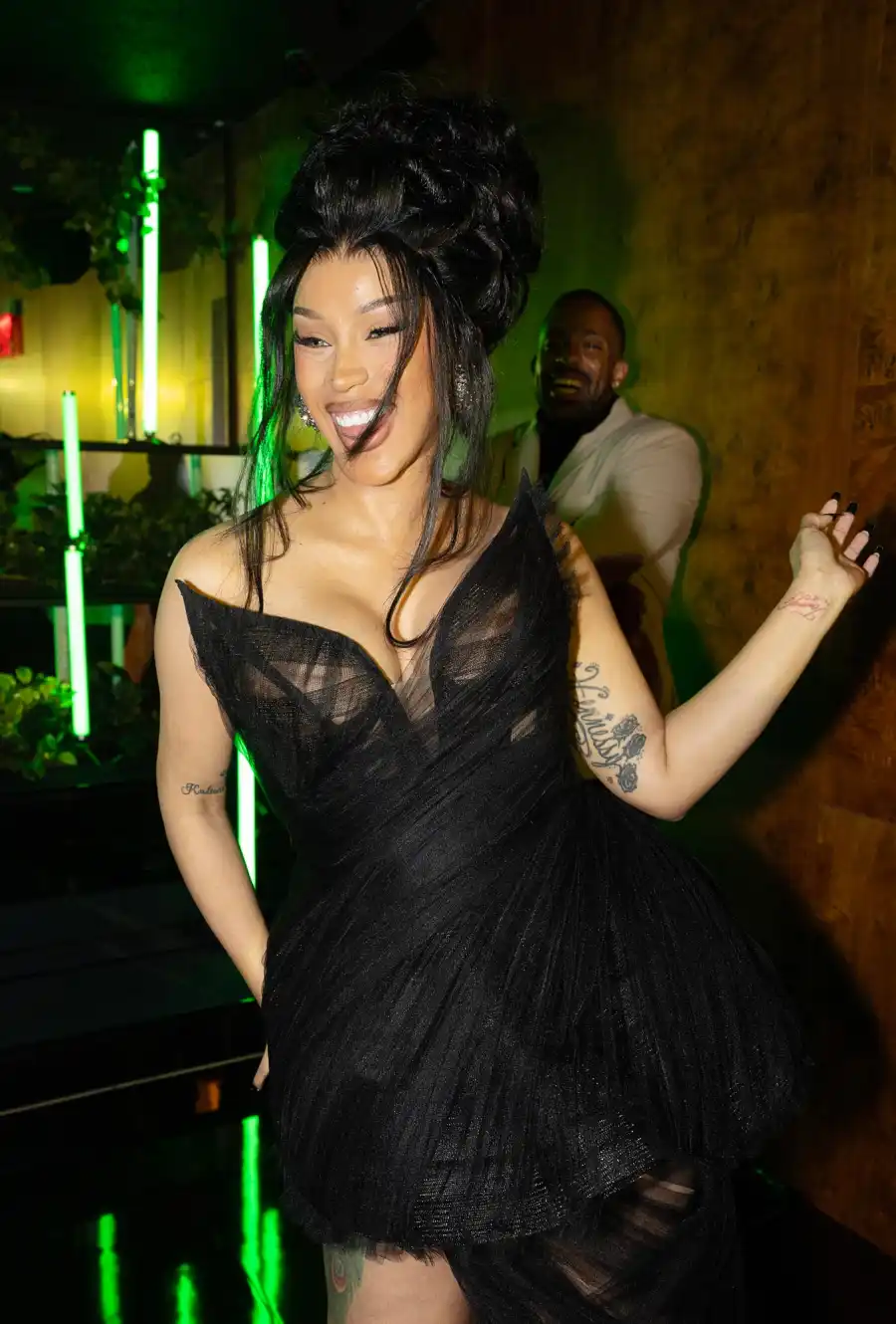 How Cardi B Expertly Her Covered Baby Bump Ahead of Pregnancy No 4 Reveal Look Back at Her Outfits GettyImages 2233074168