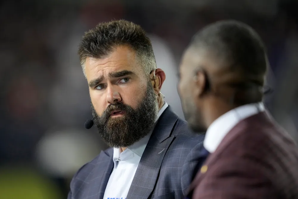 Jason Kelce Explains the Strange T Shirt He Was Wearing Under His Suit on Monday Night Countdown