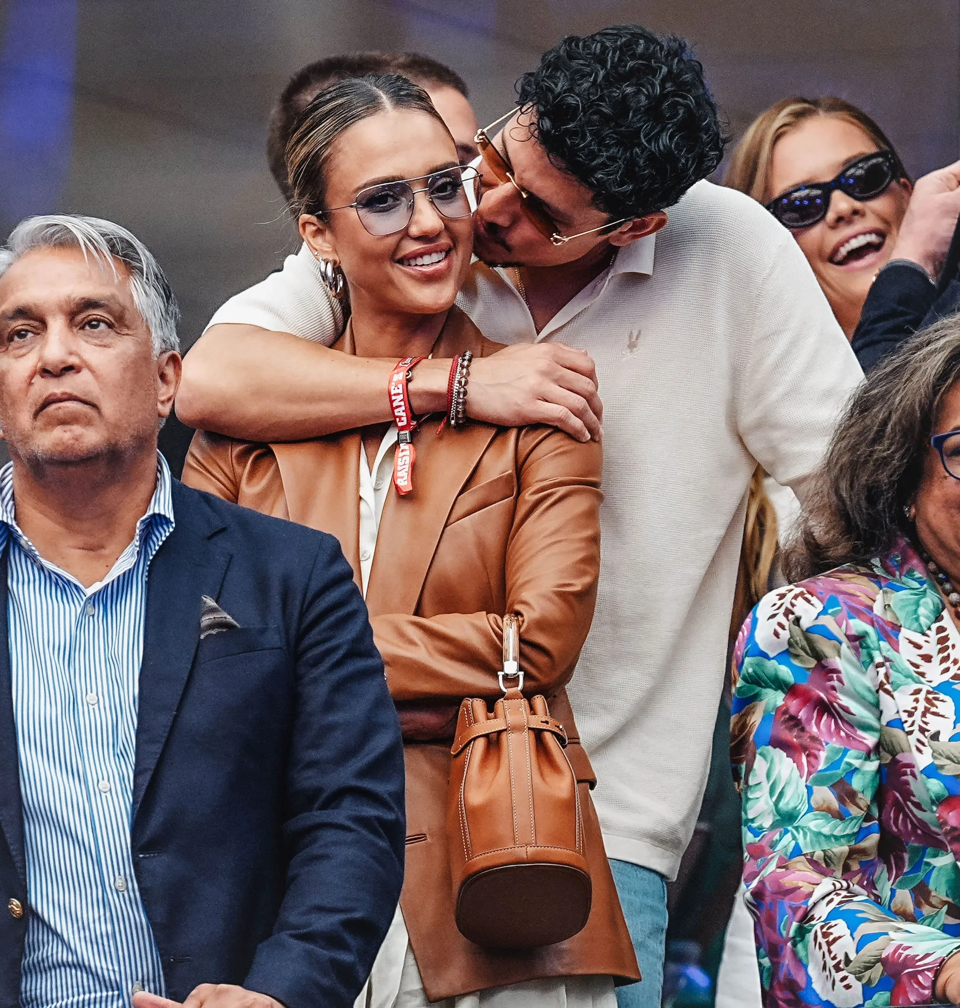 Jessica Alba and Danny Ramirez Get Handsy at US Open Kiss in New Photos