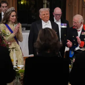 Kate Middleton Aware of Spotlight At State Banquet GettyImages-2235427411