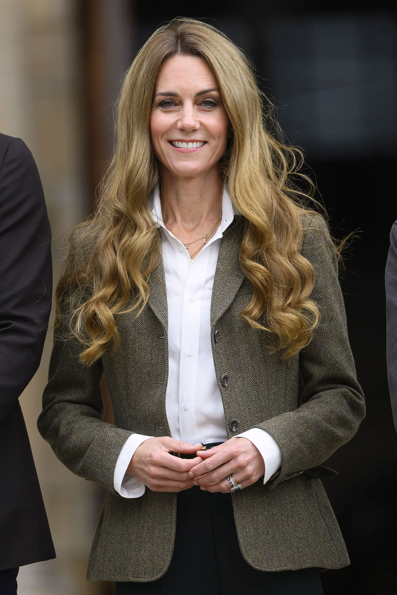 Kate Middleton Shows Off Blonde Hair at 1st Royal Engagement
