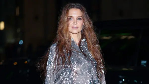 NEW YORK, NEW YORK - MARCH 20: Katie Holmes is seen at the Printemps store opening in Financial District on March 20, 2025 in New York City. (Photo by Aeon/GC Images)