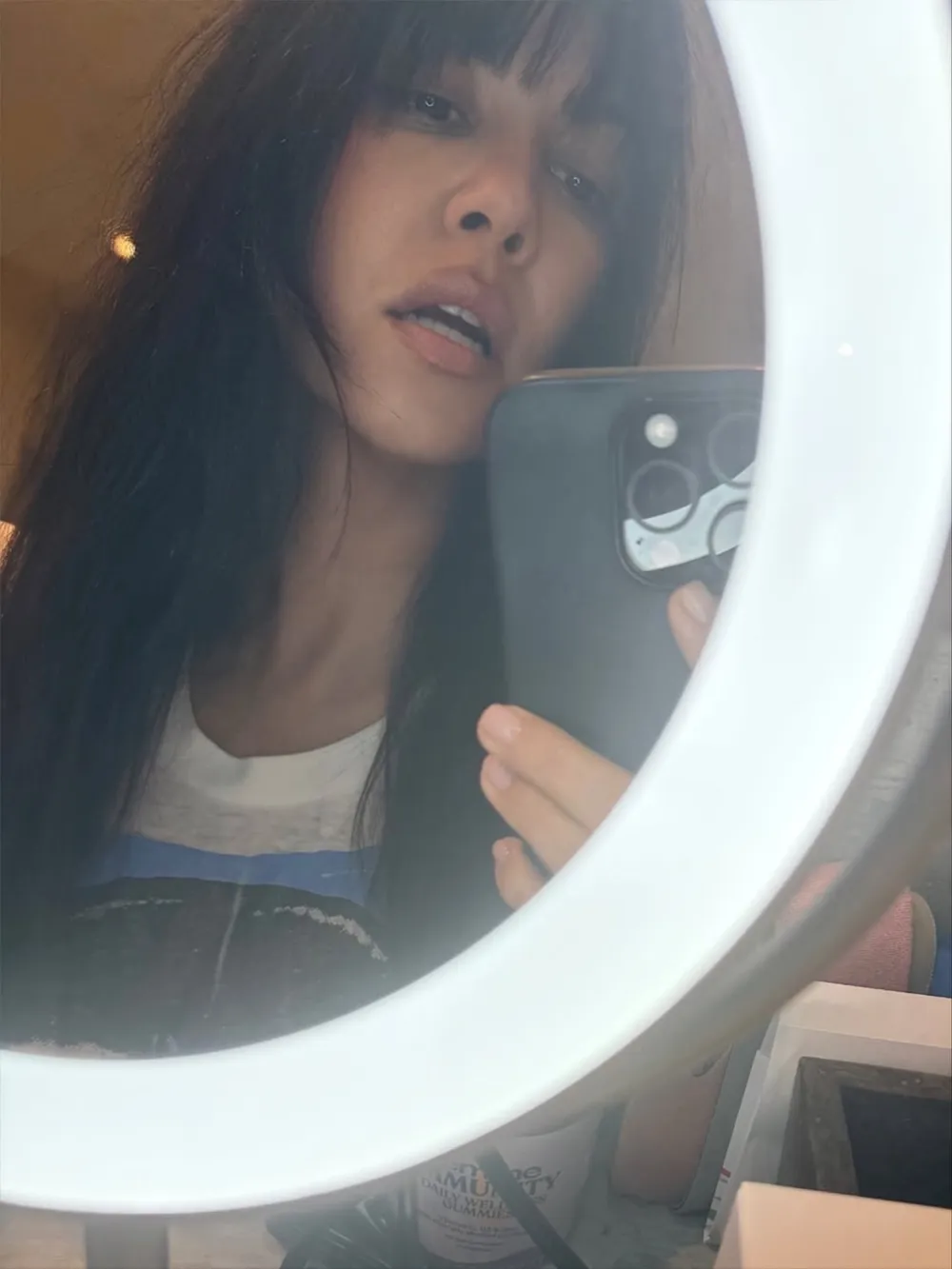 Kourtney Kardashian Debuts New Look With Dramatic Blunt Bangs After Impulsive Haircut: 'Witchy Season'