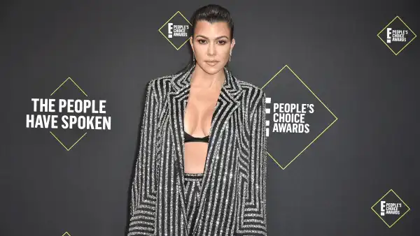 SANTA MONICA, CALIFORNIA - NOVEMBER 10: Kourtney Kardashian attends 2019 E! People's Choice Awards - Arrivals at The Barker Hanger on November 10, 2019 in Santa Monica, California. (Photo by David Crotty/Patrick McMullan via Getty Images)
