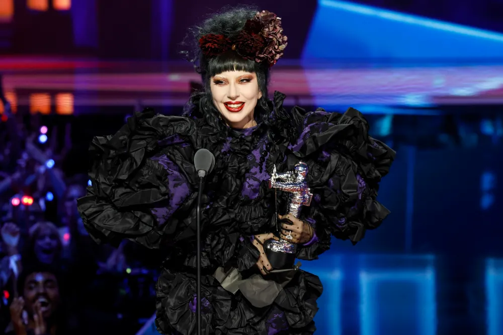 Lady Gaga Dances With Her VMAs at MSG After Making Quick Exit for Concert GettyImages-2233729183