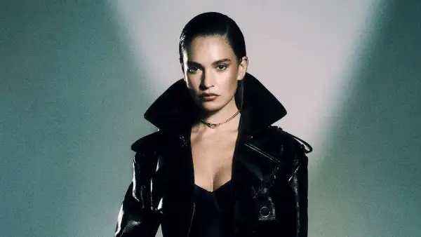 FEATURE Lily James Strips Down to Lingerie in Silk Set and Black Corset for Smoldering Magazine Cover Shoot