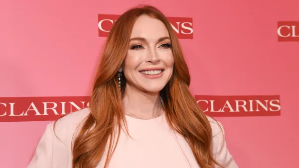 LOS ANGELES, CALIFORNIA - MARCH 15: Lindsay Lohan attends Clarins New Product Launch Party at Private Residence on March 15, 2024 in Los Angeles, California. (Photo by Olivia Wong/Getty Images)