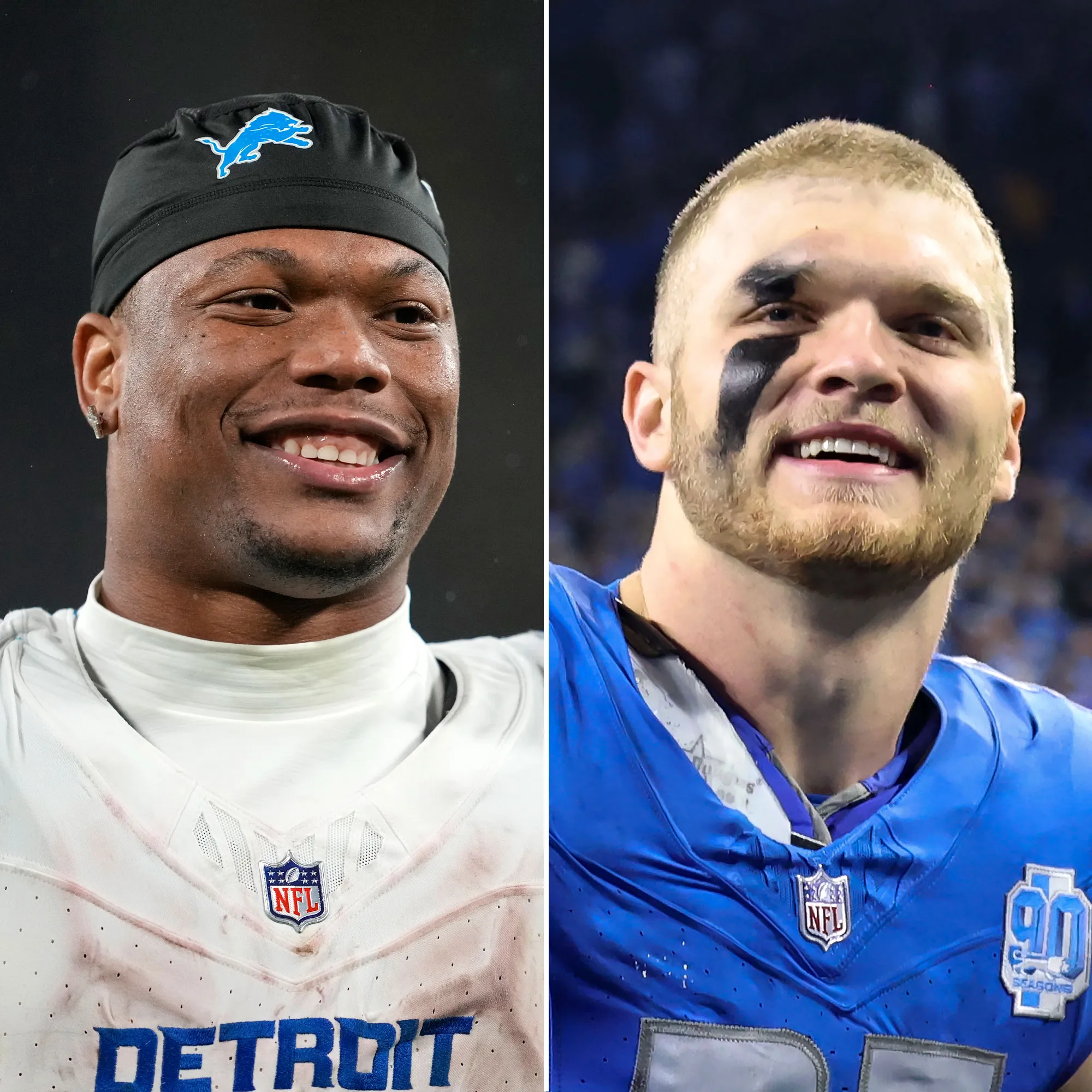 Lions David Montgomery Adorably Crashes Aidan Hutchinson Monday Night Football Press Conference