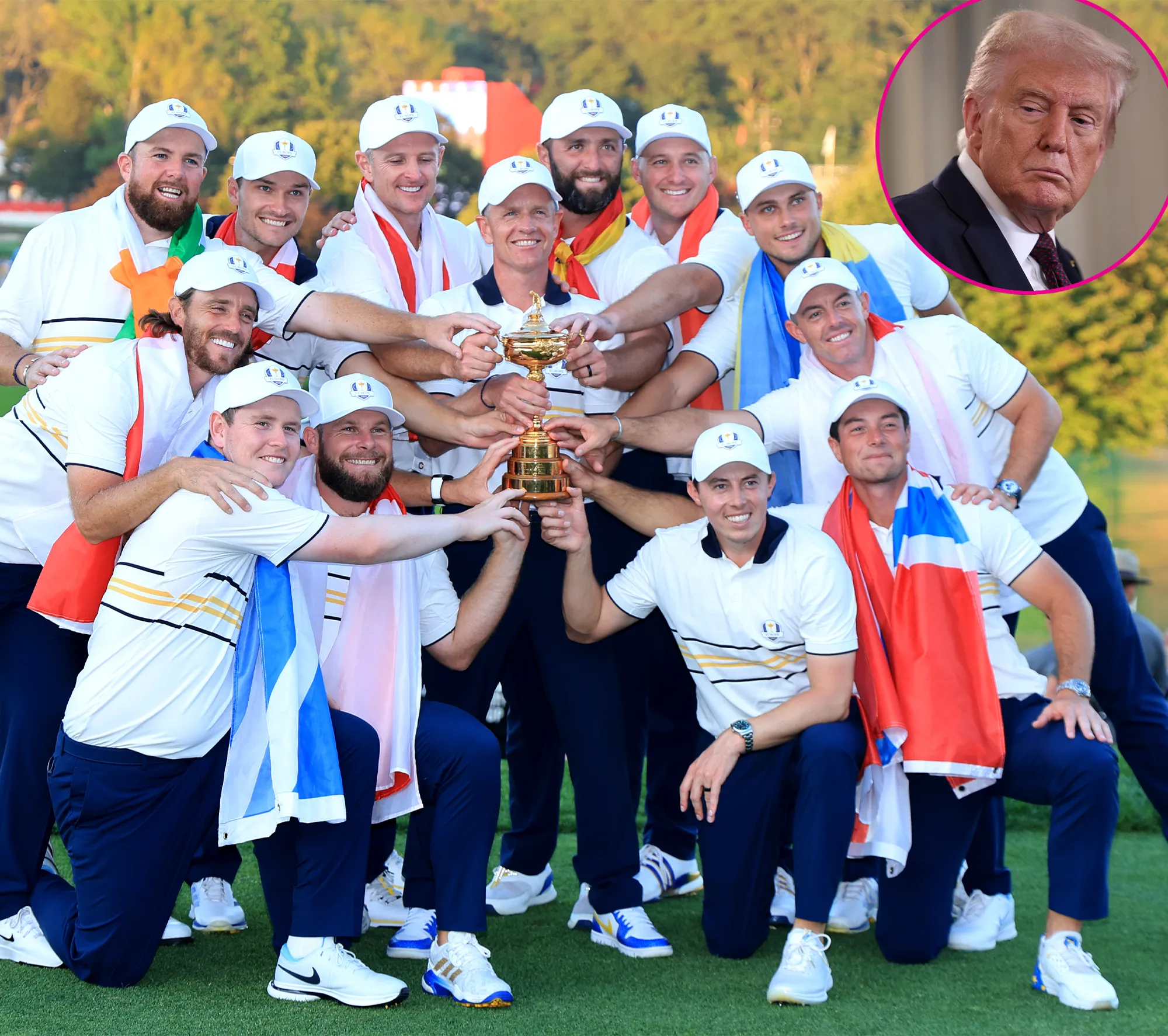 President Trump Responds to European Ryder Cup Team Calling Him Out After Victory Over Americans