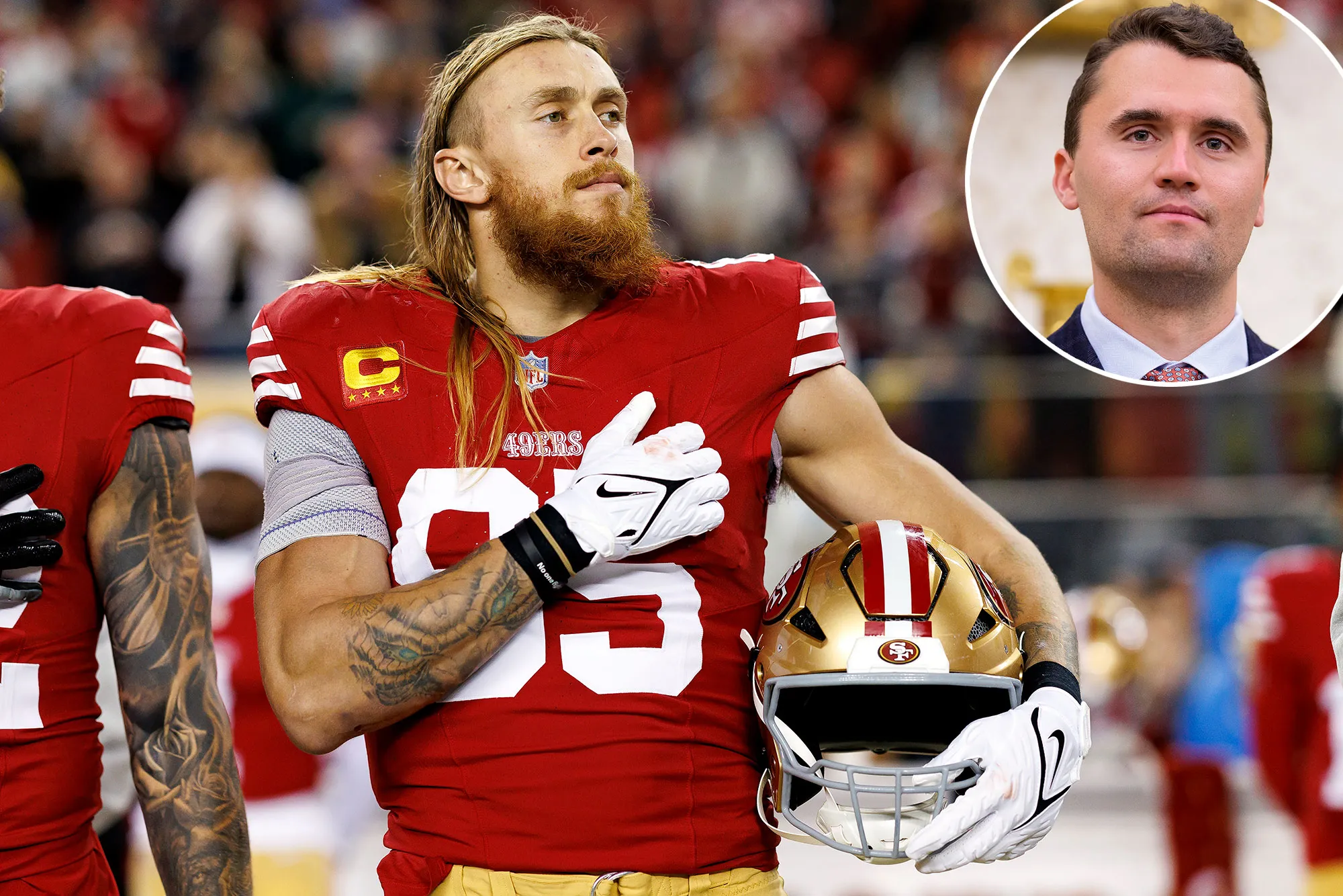 Promo 49ers George Kittle Clears Up Fake Charlie Kirk Quote Attributed to Him