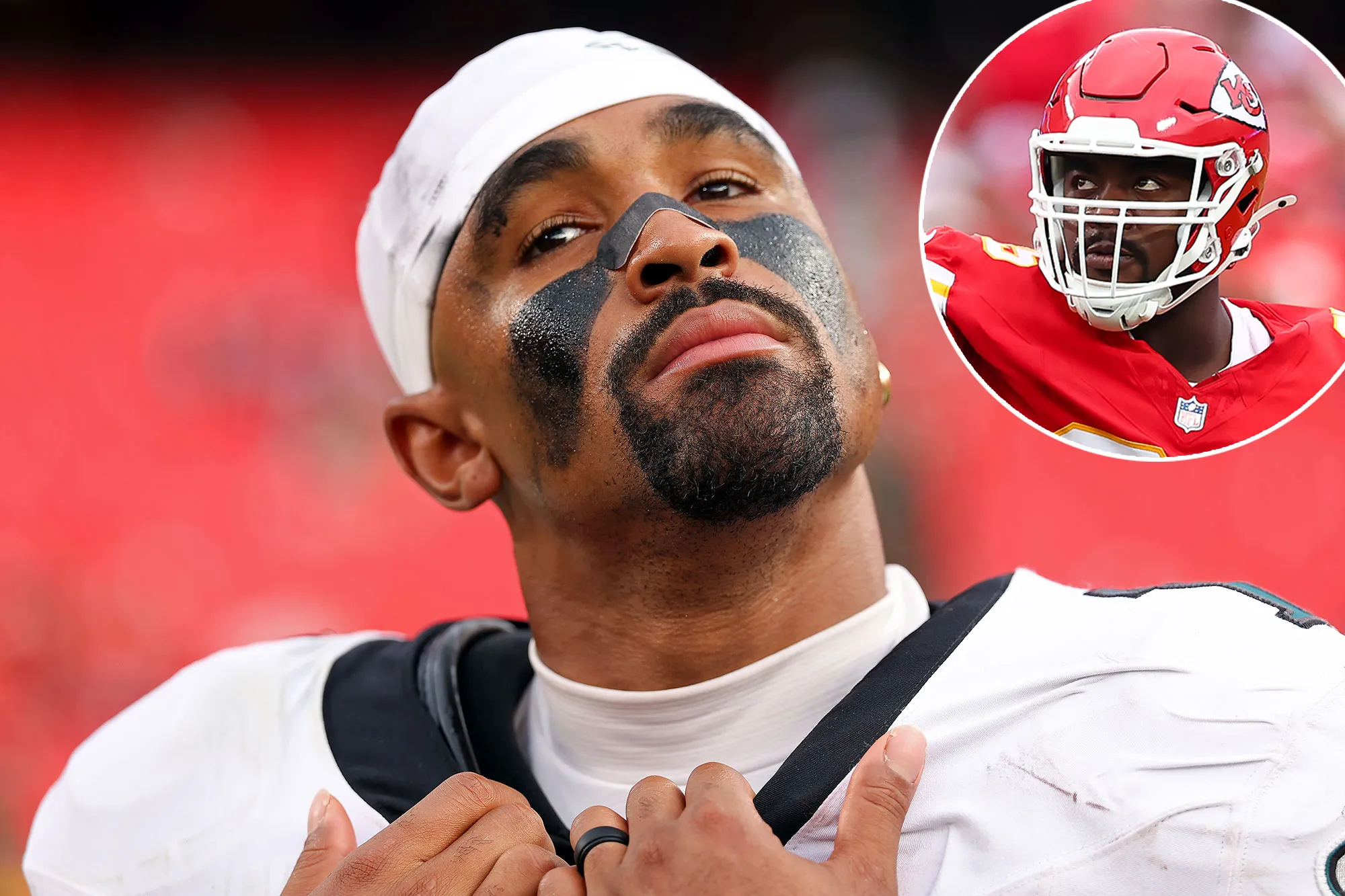Promo Eagles QB Jalen Hurts Got Into Verbal Altercation With Chiefs Players Chris Jones