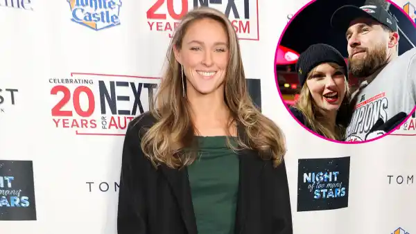 Promo Kylie Kelce Explains Conscious Effort to Not Mention Taylor Swift and Travis Kelce on Podcast