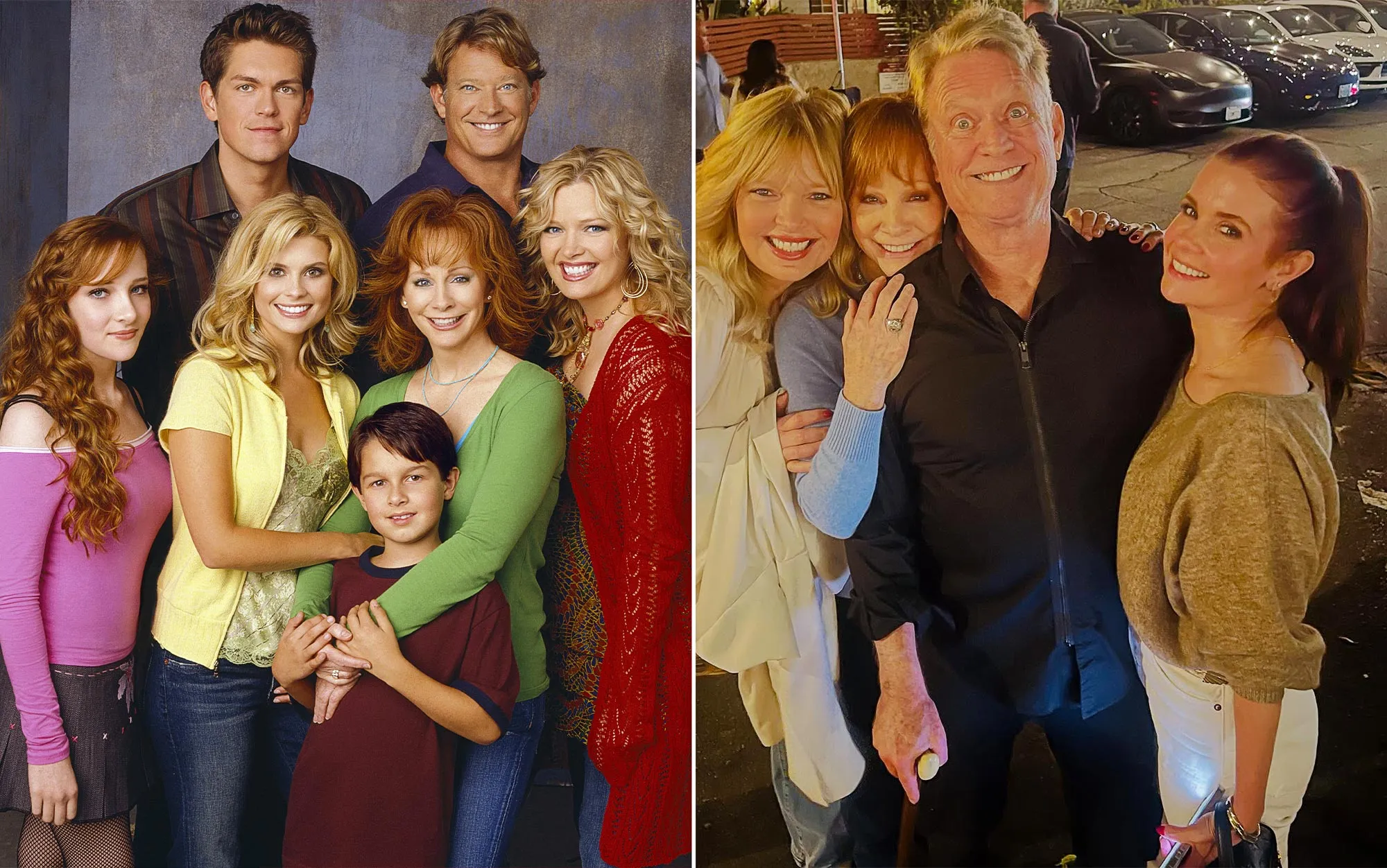 Reba Cast Reunion Steve Howey Christopher Rich Scarlett Pomers JoAnna Garcia Reba McEntire Melissa Peterman 3