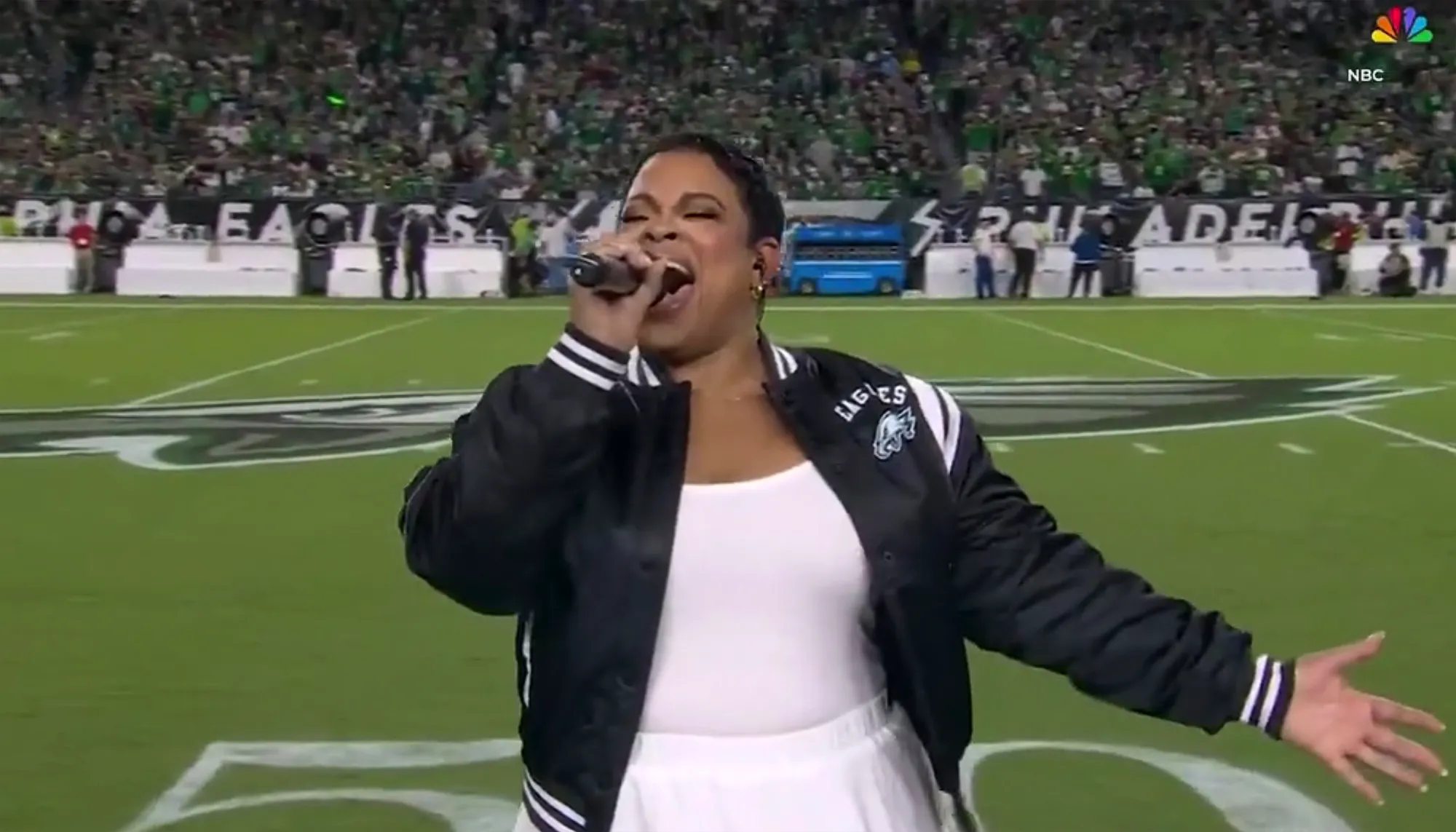 Singer Responds to Criticism Over Lift Every Voice and Sing Performance Before Eagles Cowboys