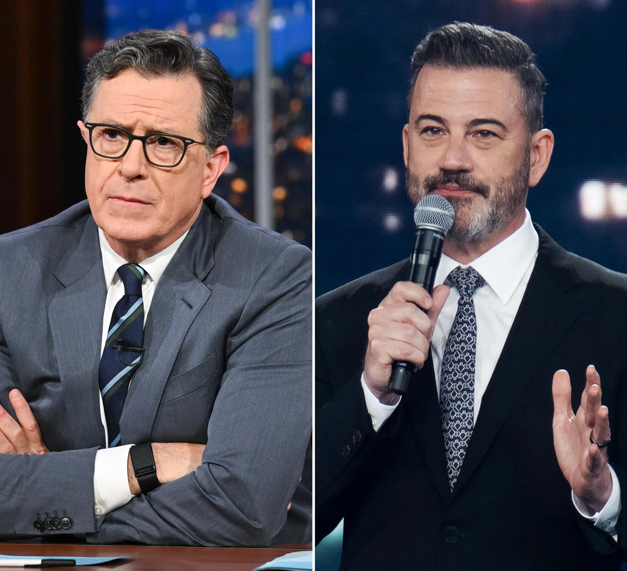 Stephen COlbert and Jimmy Kimmel 2221626038 2214501847