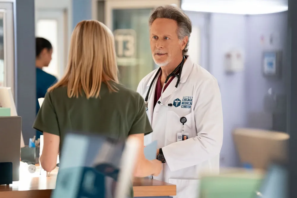 Chicago Med Steven Weber Reacts to The Pitts Success