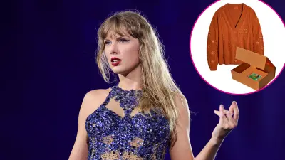 Taylor Swift Releases Sparkly The Life of a Showgirl Cardigan Plus More of Her Themed Sweaters 2162457010