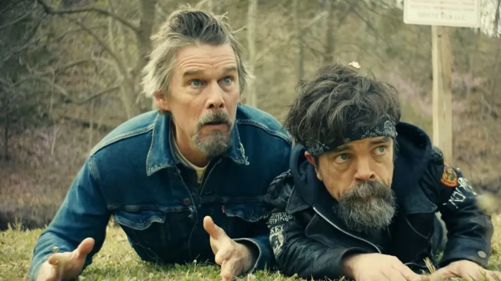 Ethan Hawke and Peter Dinklage in The Lowdown