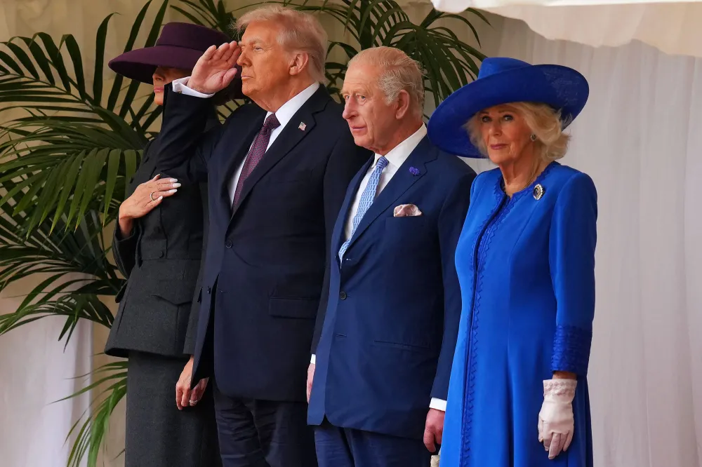 UK Hosts President Trump And First Lady Melania Trump For State Visit King Charles Queen