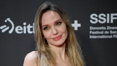 SAN SEBASTIAN, SPAIN - SEPTEMBER 21: Angelina Jolie attends the "Couture" red carpet during the 73rd San Sebastian International Film Festival at Kursaal Palace on September 21, 2025 in San Sebastian, Spain. (Photo by Carlos Alvarez/Getty Images)