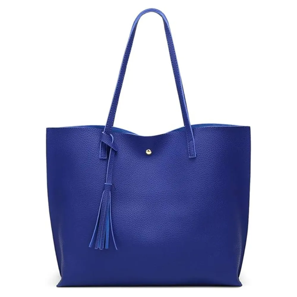 Dreubea Faux Leather Tote Bag