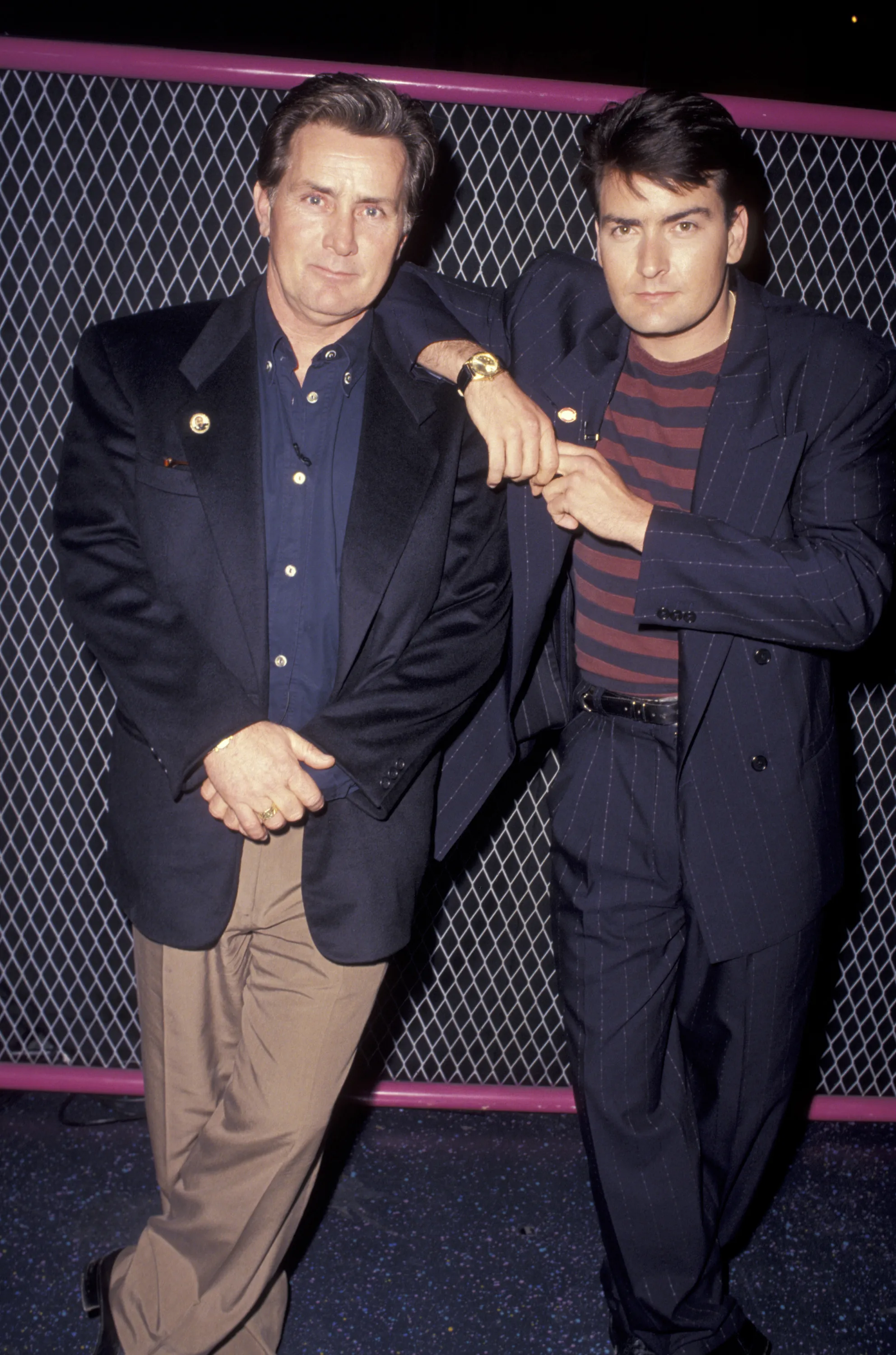 Charlie and Martin Sheen