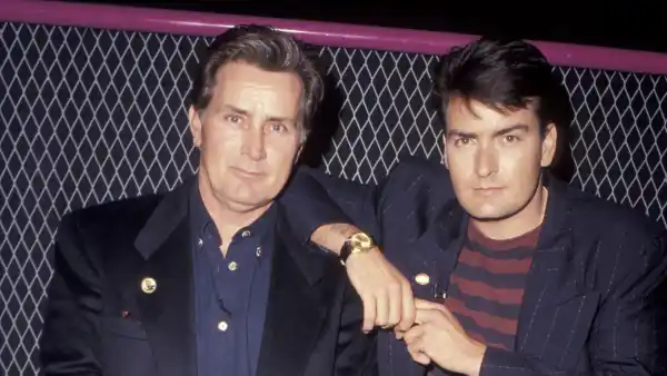 Charlie and Martin Sheen