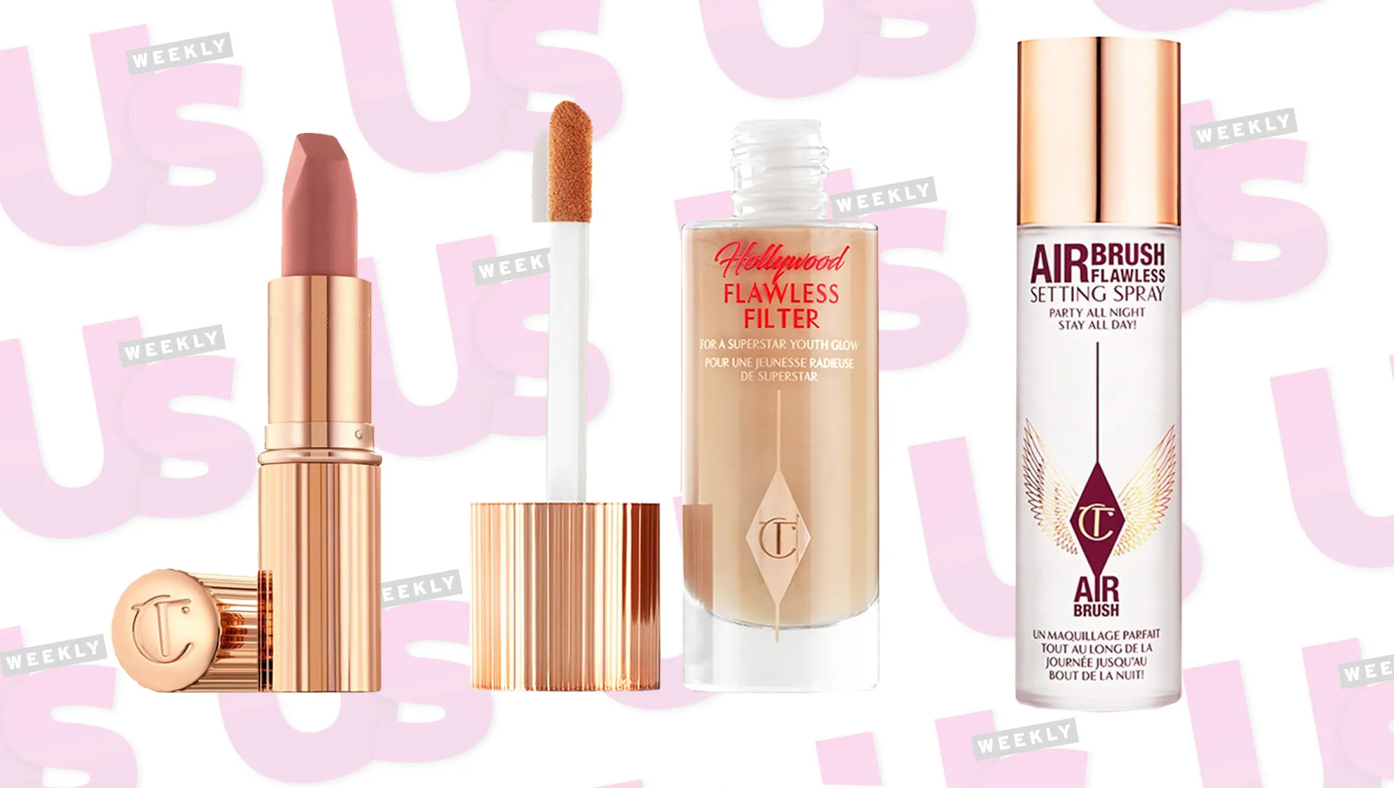 Matte Revolution Lipstick, Hollywood Flawless Filter and Airbrush Flawless Setting Spray