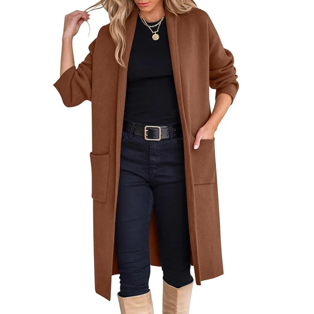 Anrabess Open Front Knit Coatigan