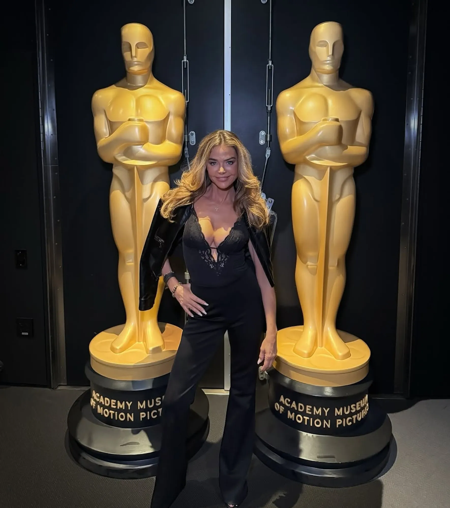 Denise Richards Shows Off Her Curves in a Push-Up Bodysuit After Breast Revision Surgery