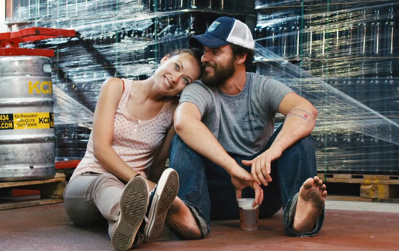Olivia Wilde and Jake Johnson in Drinking Buddies