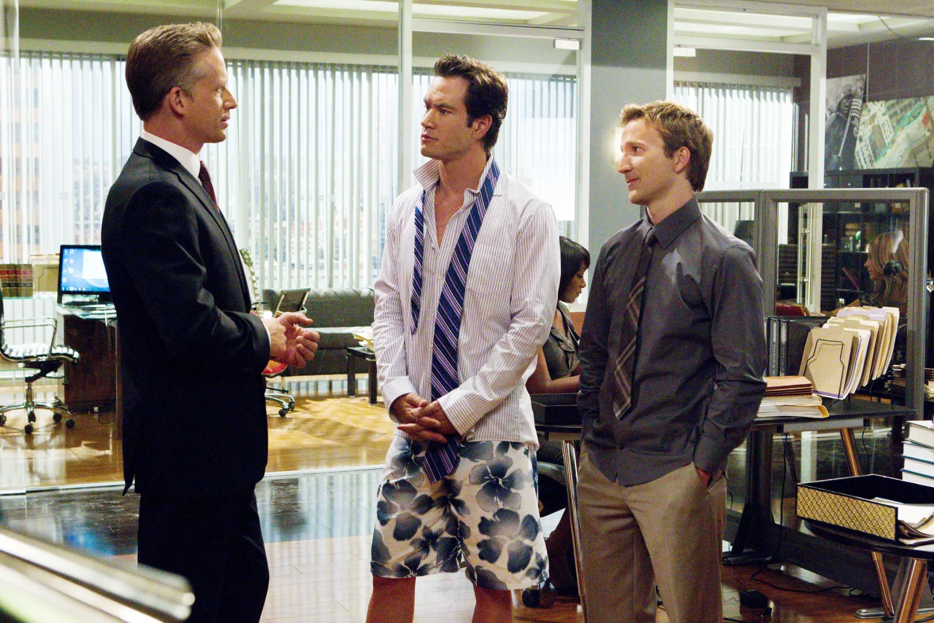Reed Diamond, Mark Paul Gosselaar, Breckin Meyer in Franklin & Bash