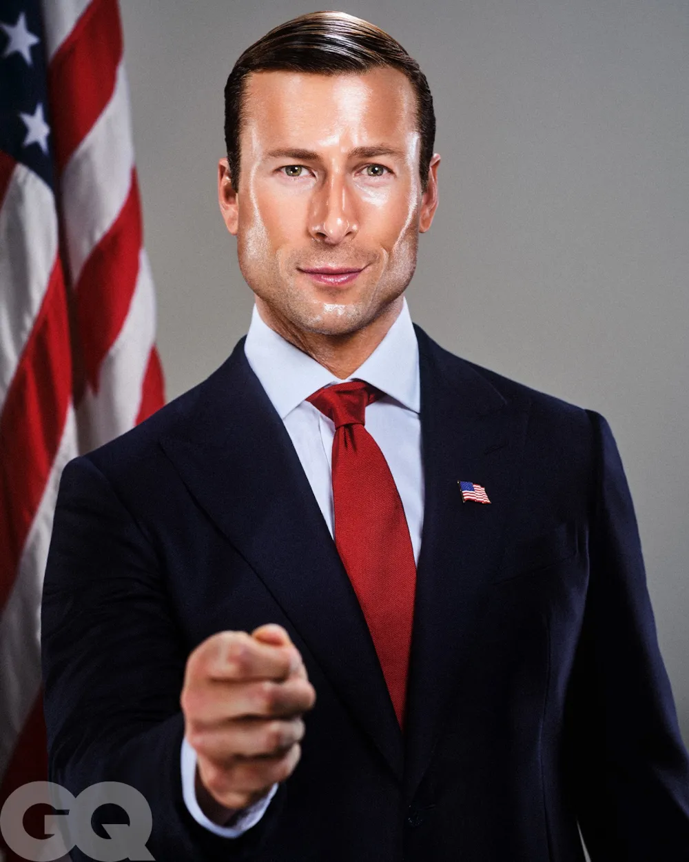 Glen Powell Flexes Massive Muscles on Camp &lsquo;Masculinity&rsquo; Cover of &lsquo;GQ&rsquo;