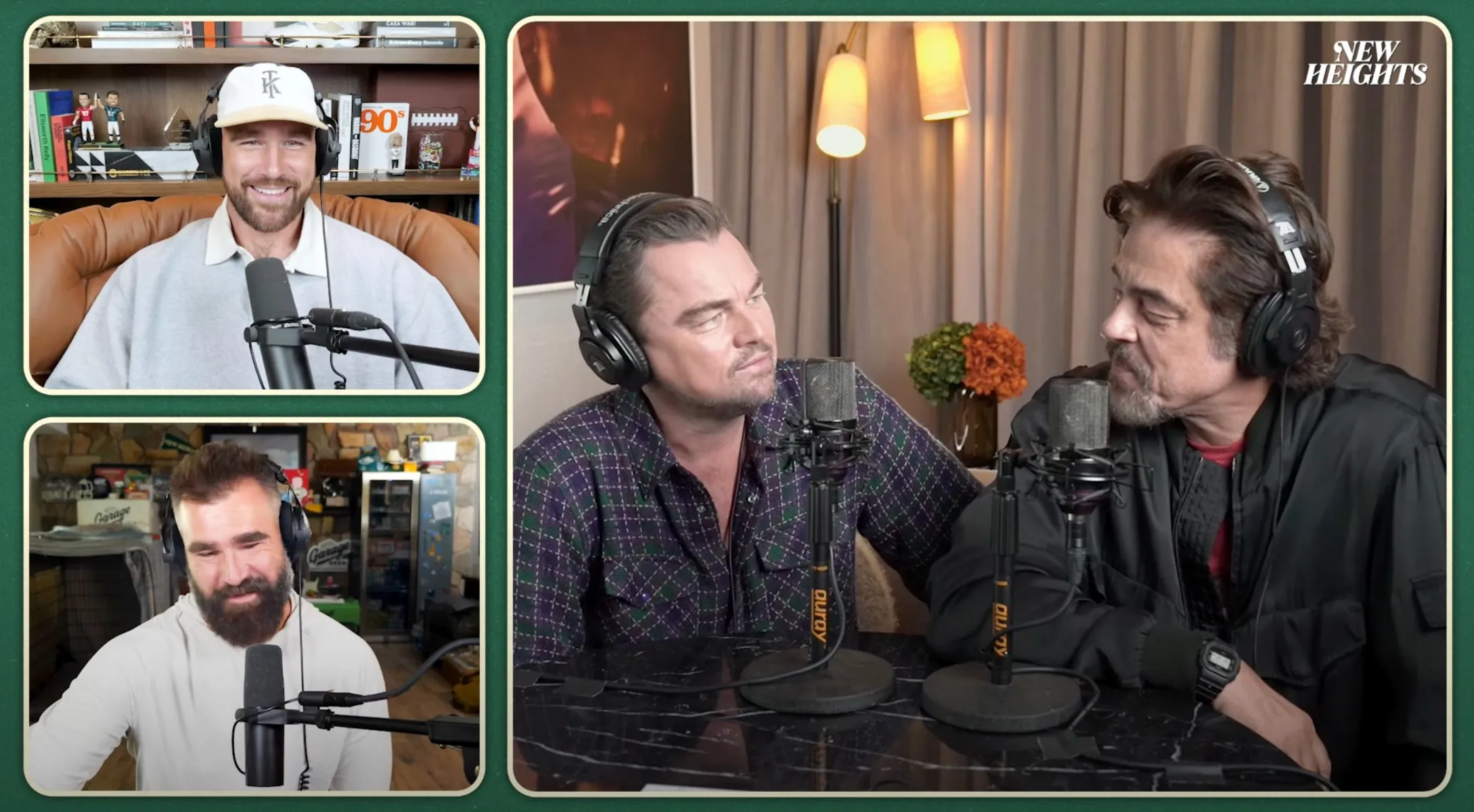 Jason and Travis Kelce Were Out of Our Depth Interviewing Leonardo DiCaprio and Benicio del Toro