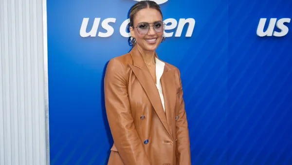 NEW YORK, NEW YORK - SEPTEMBER 07: Jessica Alba attends the US Open Tennis Championship at the USTA Billie Jean King National Tennis Center on September 07, 2025 in New York City. (Photo by John Nacion/Getty Images)