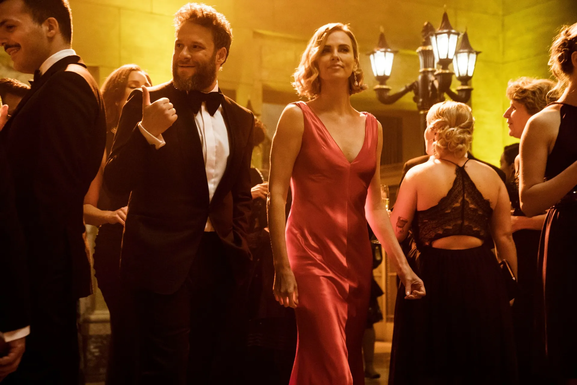 Seth Rogen and Charlize Theron in Long Shot