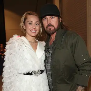Miley and Billy Ray Cyrus
