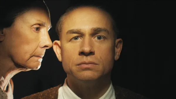 Laurie Metcalf and Charlie Hunnam in Monster: The Ed Gein Story