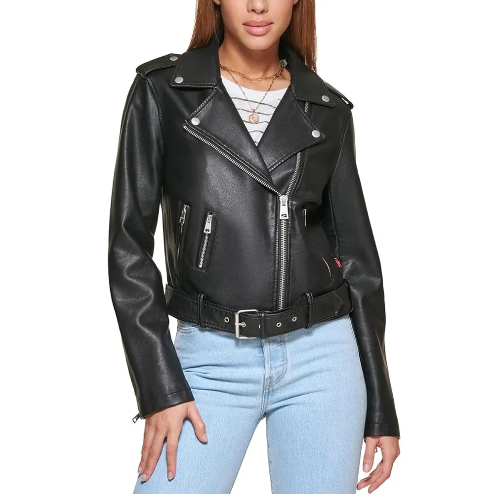 Levi's Belted Faux Leather Moto Jacket