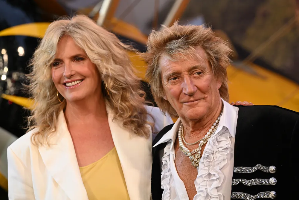 Rod Stewart and Penny Lancaster